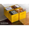 Sorbus 11 Inch 6 Pack Foldable Fabric Storage Cube Bins with Handles - for Organizing Pantry, Closet, Nursery, Playroom, and More - 4 of 4