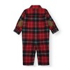 Hope & Henry Baby  Cotton Boy Layette Long Sleeve Button Front Romper, Infant - 4 of 4