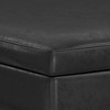 WyndenHall Ethan XL Square Coffee Table Storage Ottoman - 4 of 4