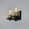 Maxim Lighting Sleek 2 - Light Vanity in  Antique Brass/Black - 3 of 4