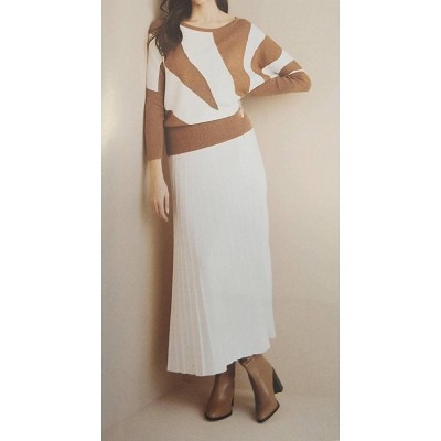 Women's Knit Sweater Skirt - MARBLE XS