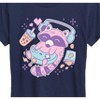 Women's - Instant Message - Kawaii Racoon Gamer Short Sleeve Graphic T-Shirt - 2 of 4