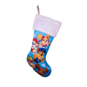 Kurt Adler Officially Licensed Paw Patrol Holiday Stocking with Felt Cuff, 19" - 1 of 1