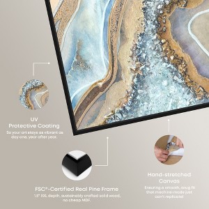 Art Remedy The Luxurious Geode Agate and Geode Wall Art Framed - 1 of 4
