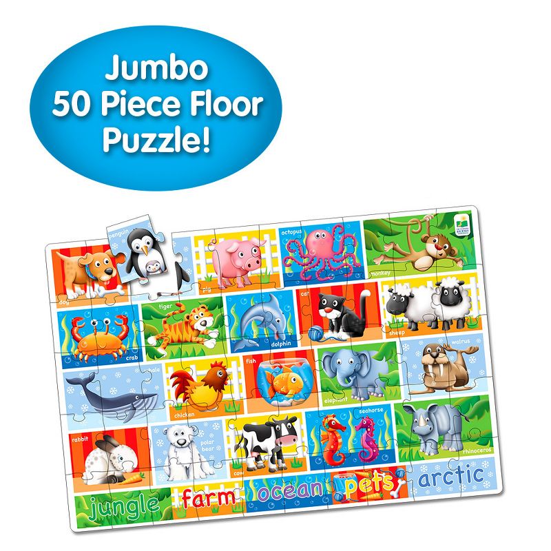 The Learning Journey Jumbo Floor Puzzles Animals (50 pieces), 3 of 6