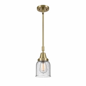 Bell - 1 Light Stem Hung Mini Pendant In Industrial Style-11.13 Inches Tall and 5 Inches Wide - 1 of 1