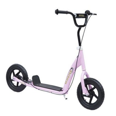 INFURNIC Kick Scooters Kids Scooter with Adjustable Handlebar Large Wheels and Non-Slip Footplate, Pink, 31.7"*13.7"*34.6"