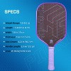 AENKYO 16.5 Inch Fiber Pickleball Paddle - Cold Pressed Kevlar Face, USAPA Approved Carbon Fiber Purple/Black Racquet - 4 of 4