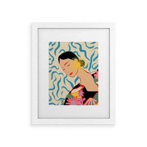 Deny Designs Sandrapoliakov Smiling Woman and Sunshine Art Print - 1 of 4
