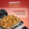Elite Cuisine 1.6qt Deep Fryer - Stainless Steel - 3 of 4