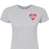 Women's - Star Wars - Valentine Heart Logo Fitted Graphic T-Shirt - 2 of 3