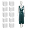 Stockroom Plus 200 Pack Disposable Salon Aprons for Hair Stylist, Barber Shop, Artists, Groomers, One Size Clear Plastic Smocks, 45.3 x 27.5 In - 2 of 4