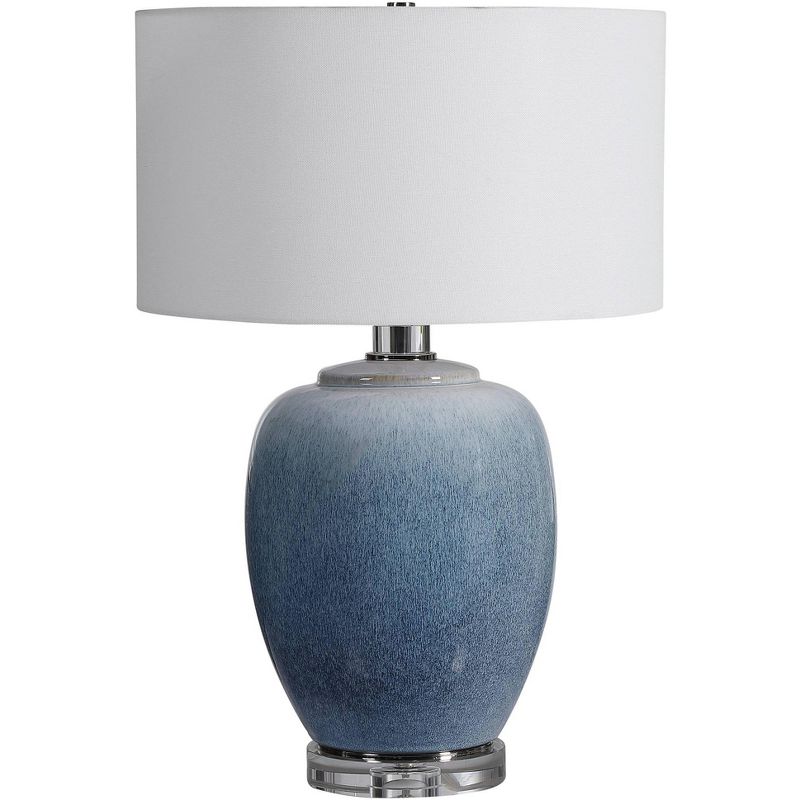 Uttermost Blue Waters 26 1/2" High Ombre Light Blue Ceramic Table Lamp, 1 of 2