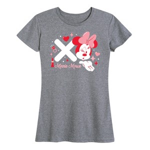 Women's - Disney - Xo Minnie Mouse Short Sleeve Graphic T-Shirt - 1 of 4