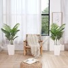 Dr Planzen 2-Pack 43"/55"  Artificial Areca Palm Trees - Tall UV-Resistant Faux Plants - For Indoor & Sheltered Outdoor Home & Office Decor - 2 of 4