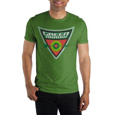 Green Arrow Bullseye Target Men s Green T Shirt Tee Shirt X Large