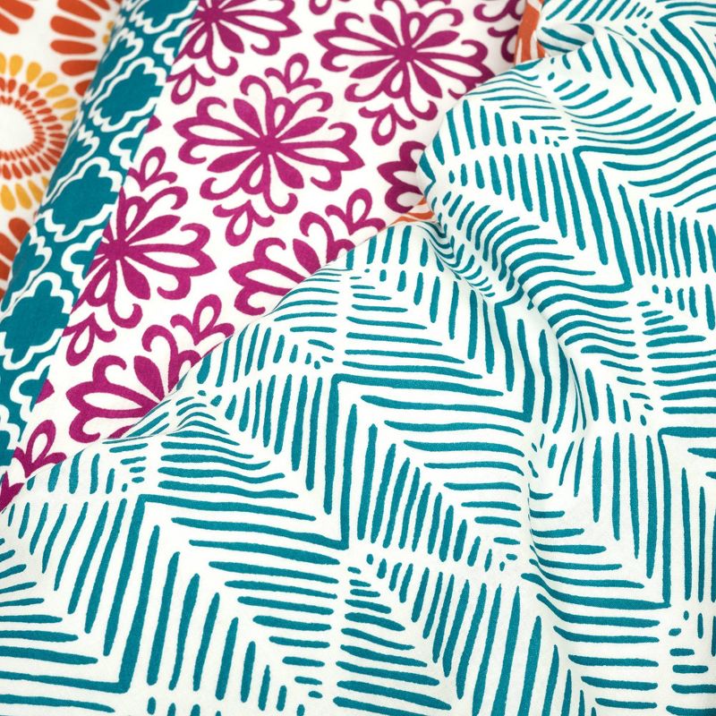 3pc Bohemian Stripe Cotton Duvet Cover Set - Lush Décor, 5 of 9