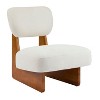 Christopher Knight Home Carlos Modern Wood Upholstered Accent Chair (Set of 2) - 4 of 4