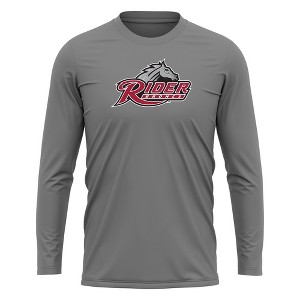 Men's Rider University Adult Sport Long Sleeve Shirt Primary Logo - 1 of 4