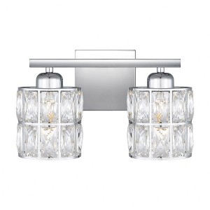 Quoizel Lighting Gibson 2 - Light Vanity in  Polished Chrome - 1 of 4