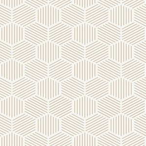 Veer Decor Striped Hexagonal Mosaic Peel and Stick Wallpaper - 1 of 4