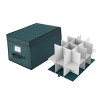 Hastings Home Ornament Storage Box Flip Top Organizer Cube with Compartments and Dividers - for Christmas Bulbs and Decorations - 2 of 4