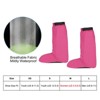 Unique Bargains Waterproof Outdoor Protective Zipper Rain Snow Boot Shoe Gaiters 1 Pair Rose Red - 2 of 4