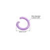 Unique Bargains Carbon Steel DIY Crafts Jewelry Making Open Connector Jump Rings 100 Pcs - 2 of 4
