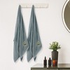 Unique Bargains 100% Cotton Highly Absorbent Quick Dry Bath Towels 2 Pack - 4 of 4
