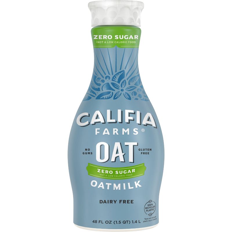 Califia Farms Zero Sugar Oat Milk - 48 fl oz, 1 of 9