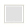 30 x 28 Inch LED Bathroom Mirror with Front and Backlight, Wall Mounted Vanity Mirror with Aluminum Frame,Anti-Fog, Memory,3 Colors, Stepless Dimmable - 2 of 4