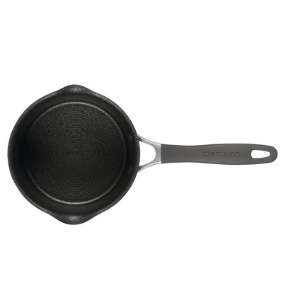 Graphite Aluminum Nonstick Saucier with Pour Spout and Lid