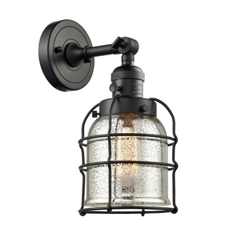 Innovations Lighting Bell Cage 1 - Light Sconce in  Matte Black - image 1 of 1