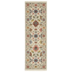 Oriental Weavers Lucca 093W1 Ivory/ Multi Indoor Area Rug - 2' x 6' - 1 of 4