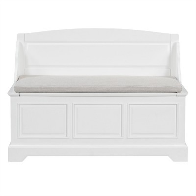 Tramull Retro Shoe Storage Bench with Soft-Close Lid, Cushioned Seat & Hidden Organizer for Entryway, Hallway, Living Room