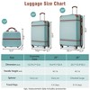 YONWAY 3 Piece Luggage Set, Lightweight Expandable Travel Laggage, with TSA Lock & Spinner Wheels - 3 of 4