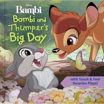 Disney: Bambi and Thumper's Big Day - (Touch and Feel) by  Grace Baranowski (Board Book)