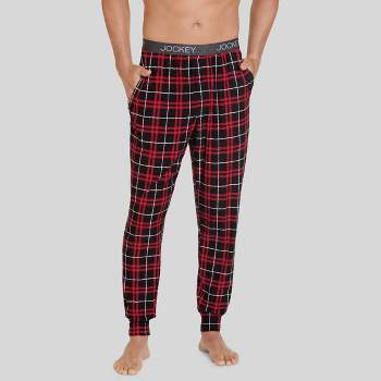 Hanes Premium Men's Colorblock Sleep Jogger Pajama Pants - Black S