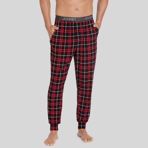 Jockey Generation™ Men's Window Plaid Jogger Pajama Pants - Black XL