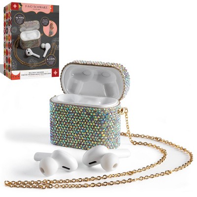 FAO Schwarz Wireless Ear Buds with Rhinestone Case