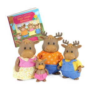 Li'l Woodzeez Vanderhoof Moose Family Figurines and Storybook Collectible Toys - 1 of 3