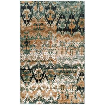 Modern Traditional Classic Transitional Ornamental Paisley Damask High-Traffic Long-Lasting Indoor Area Rug by Blue Nile Mills