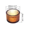 Unique Bargains Home Decoration Glass Tea Light Candle Holders 2 Pcs 2.17" - 2 of 4