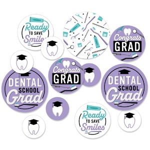 Big Dot of Happiness Dental School Grad - Dentistry and Hygienist Graduation Party Giant Circle Confetti - Party Decorations - Large Confetti 27 Count - 1 of 4