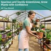 8x12FT Greenhouse for Outdoors,Polycarbonate Greenhouse with Quick Setup Structure and Roof Vent,Aluminum Greenhouses for Outdoors Heavy Duty - 3 of 4