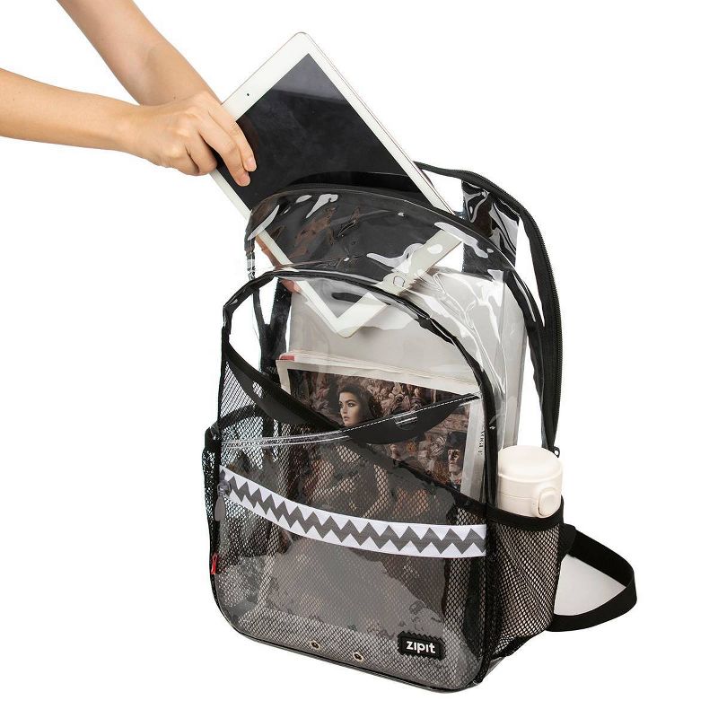 ZIPIT Clear Razor 17&#34; Backpack - Transparent, 2 of 11