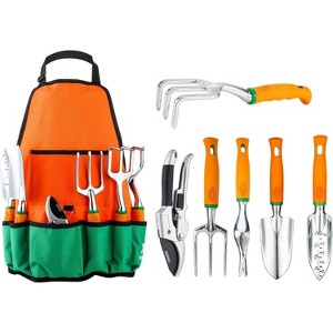 Ukoke 7-Piece Aluminum Garden Tool Set with Apron, Storage Pocket & Ergonomic Handles – Heavy-Duty Outdoor Kit for Men & Women - 1 of 1