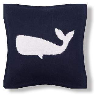 C&F Home 10" x 10" Whale Knitted Throw Pillow