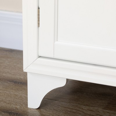 White Recessed Panel 69" Freestanding Kitchen Pantry Cabinet