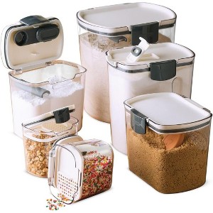 ProKeeper Baker's Airtight Kitchen Storage Canister Set for Flour & Sugar, 6-PC - 1 of 4